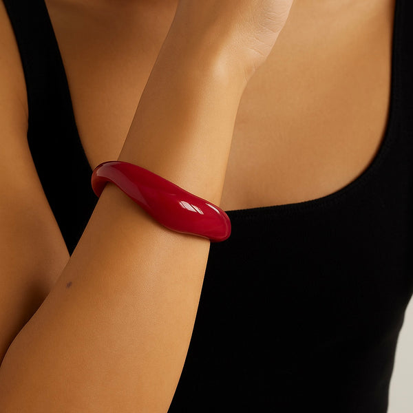 Twist cuff fushia