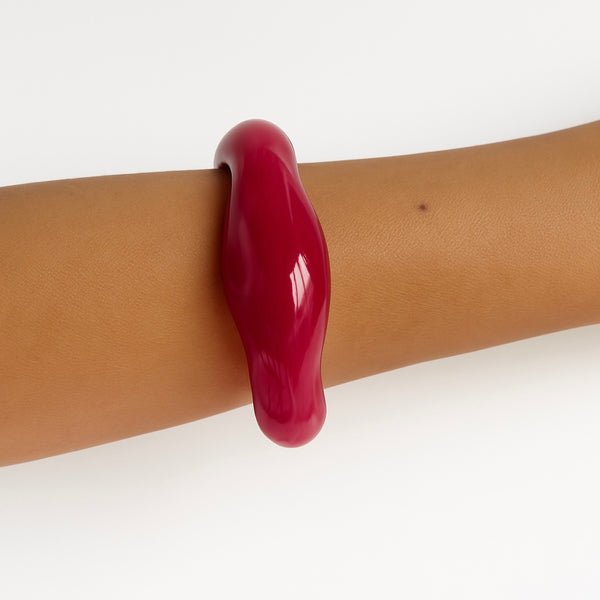 Twist cuff fushia